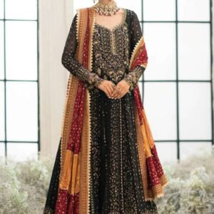 CHIFFON Frok With SATIN SILK Trouser