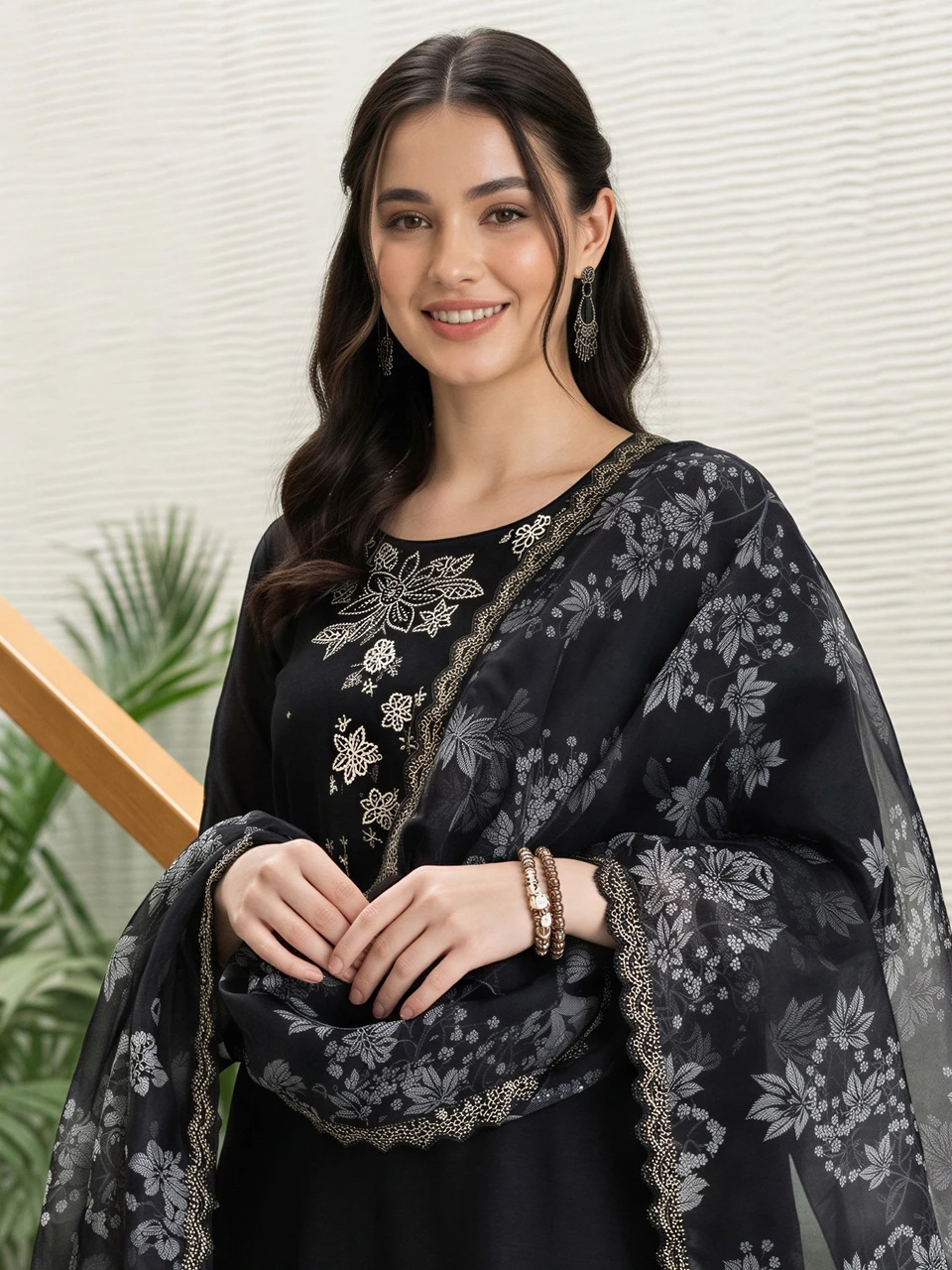 Indo Era Women Viscose Rayon Kurta Pant Dupatta Set - Image 6